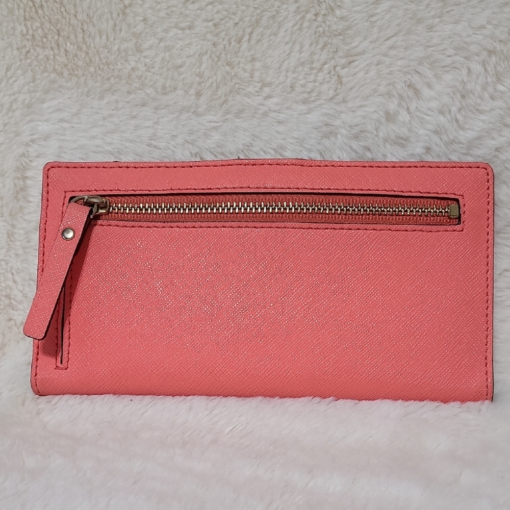 EUC Kate Spade Coral Wallet - Picture 2 of 11